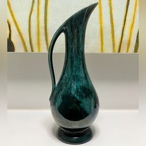 Blue Mountain Pottery 8.5in Tall Pitcher with Handle Home Decor